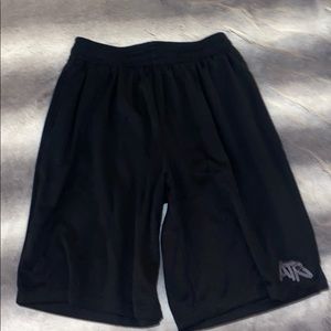 Black athletic shorts